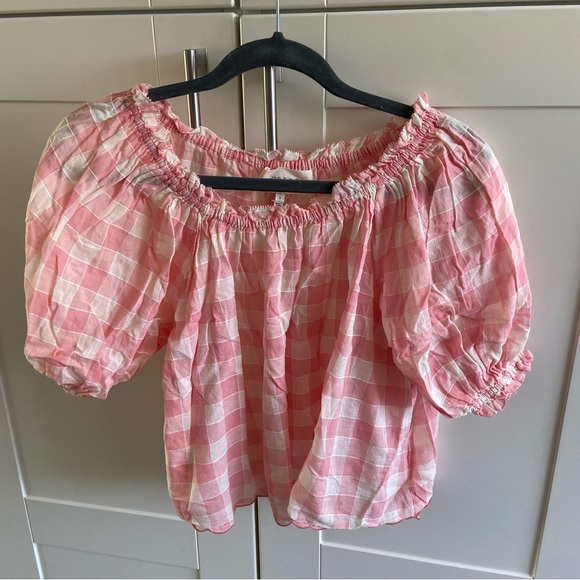 The Great. The Garland top on pink gingham - Picture 6 of 10